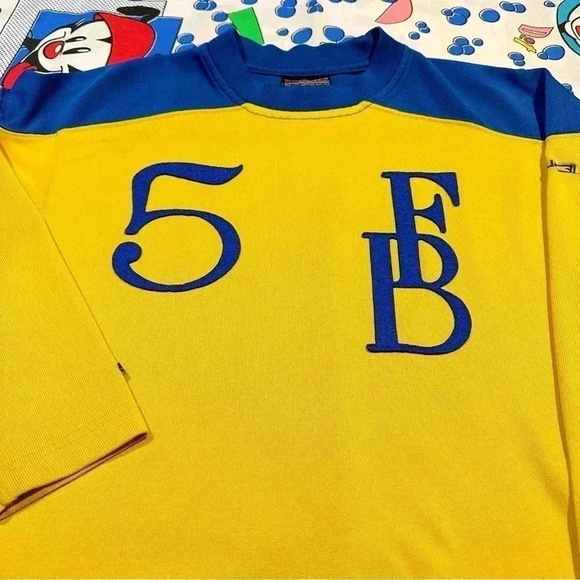 Vintage Kids FUBU Vintage League 1991 Long Sleeve Jersey Size YL (14/16) - Picture 6 of 14